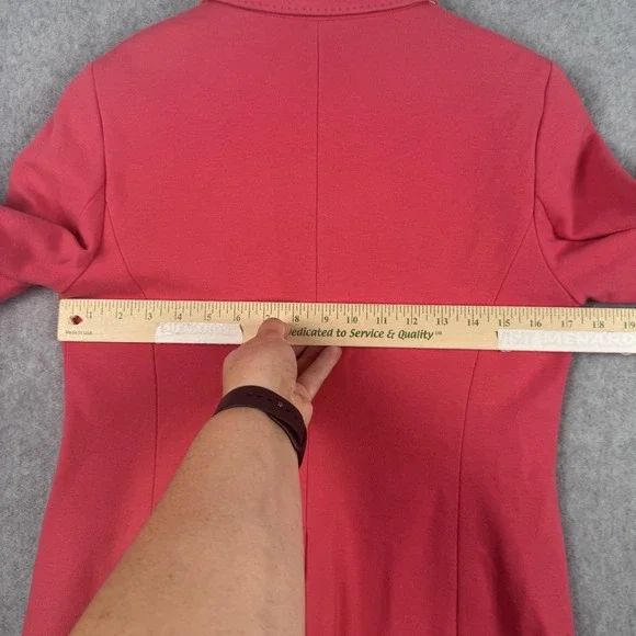 Talbots Blazer Womens 6 Pink Aberdeen 2 Button Lined Career Suit Jacket Classic - Picture 9 of 11